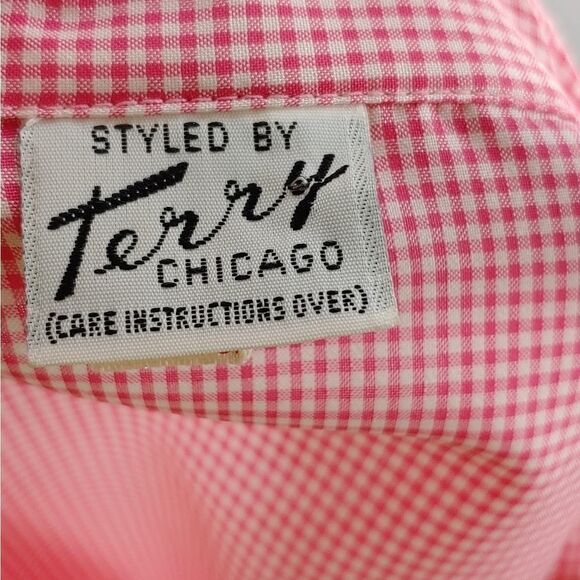 Vintage 1970s! Checks! Pink! Medium most likely - Picture 8 of 9